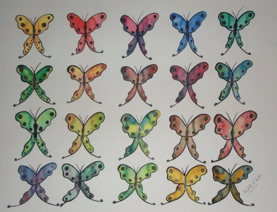 Psychedelic Butterflies by Elizabeth Smith
