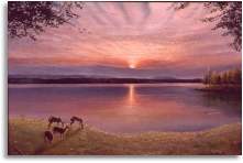 Sunrise over Possum Kingdom Lake - click on the thumbnail to view the enlarged version