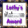 Lothy's Platinum Award for Website excellence