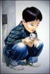 Boy with a can