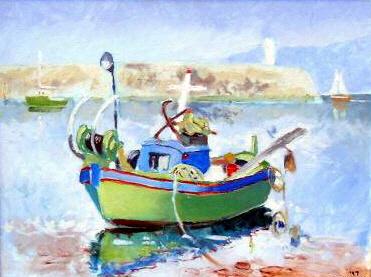Boat Ashore - click on the thumbnail to view the enlarged version