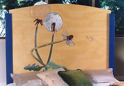 Dandelion Bedhead by Dina Goebel - click on the thumbnail to view the enlarged version