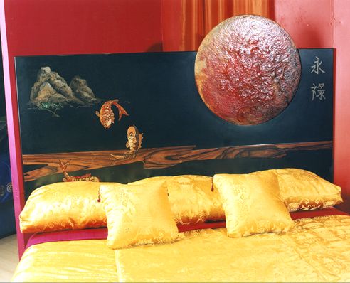 Elements Bedhead by Dina Goebel - click on the thumbnail to view the enlarged version