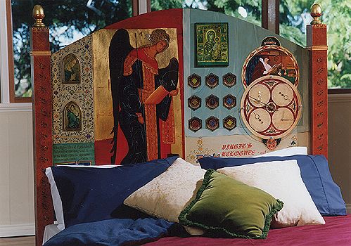 Medieval Bedhead by Dina Goebel - click on the thumbnail to view the enlarged version