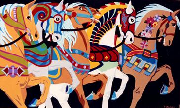 Carousel Horses #17 by Peter Shulman - click on the thumbnail to view the enlarged version